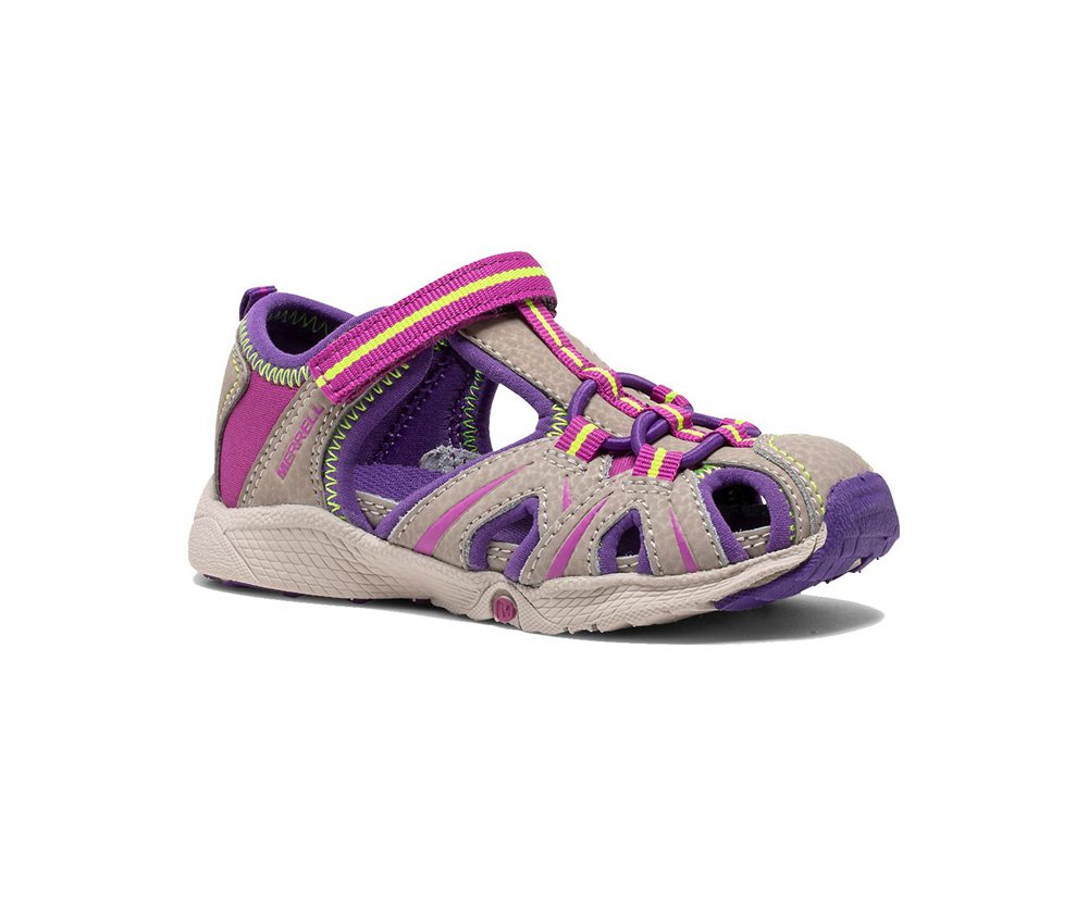 Merrell Sandals Brown/Purple - Hydro Moc Jr. - Kids 84QPXFYAW